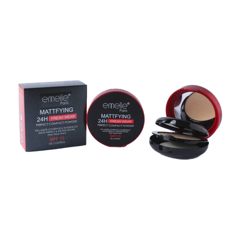Emelie  Mattifying 24H  Perfect Compact Powder.