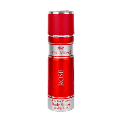Royal Mirage Rose Refreshing Perfumed Body Spray, For Men & Women, 200m