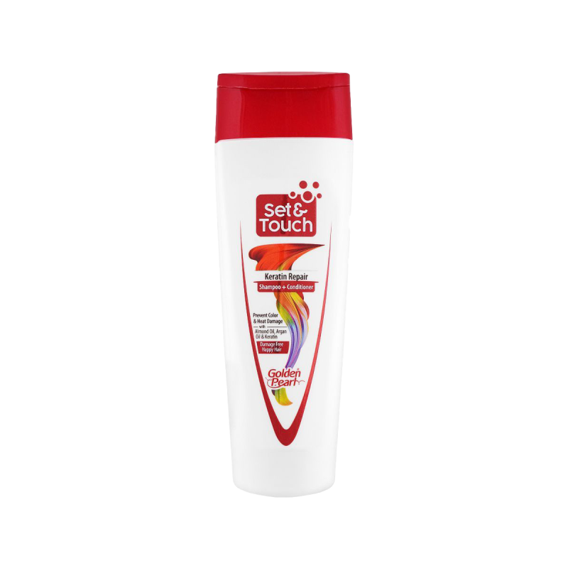 Golden Pearl Set & Touch Keratin Repair Shampoo + Conditioner, 190ml