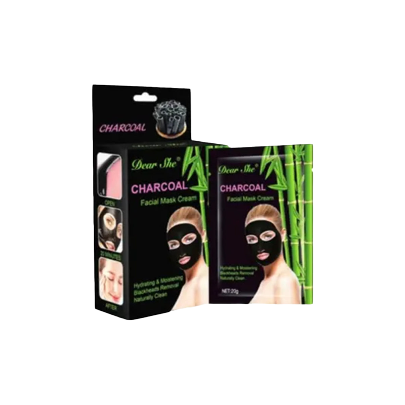 Dear She Charcoal Peel Off Nose And Facial Mask