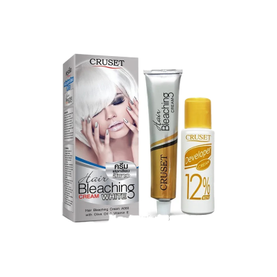 CRUSET Hair Color Bleaching Cream Powder Gold 100ml
