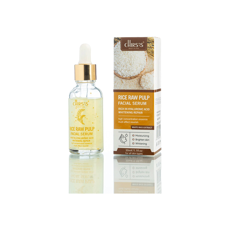 Chirs's Rice Raw Pulp Facial Serum Rich In Hyaluronic Acid Whitening Repair 30ml