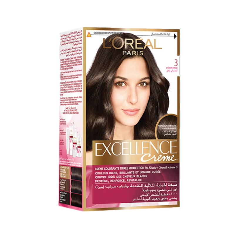 L'Oreal Paris Excellence Creme Hair Colour, Dark Brown 3