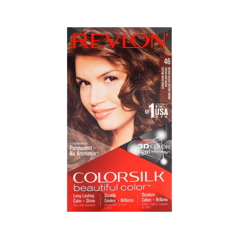 Revlon Colorsilk Medium Golden Chestnut Brown Hair Color 46