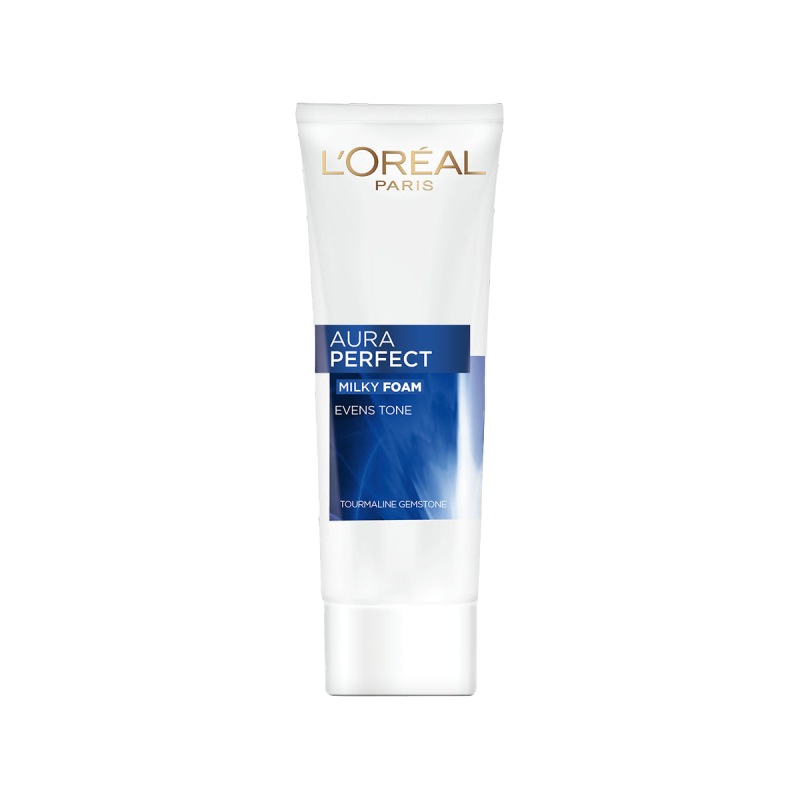 LOREAL PARIS AURA PERFECT MILKY FOAM FACE WASH 100 ML FOR BRIGHTER SKIN