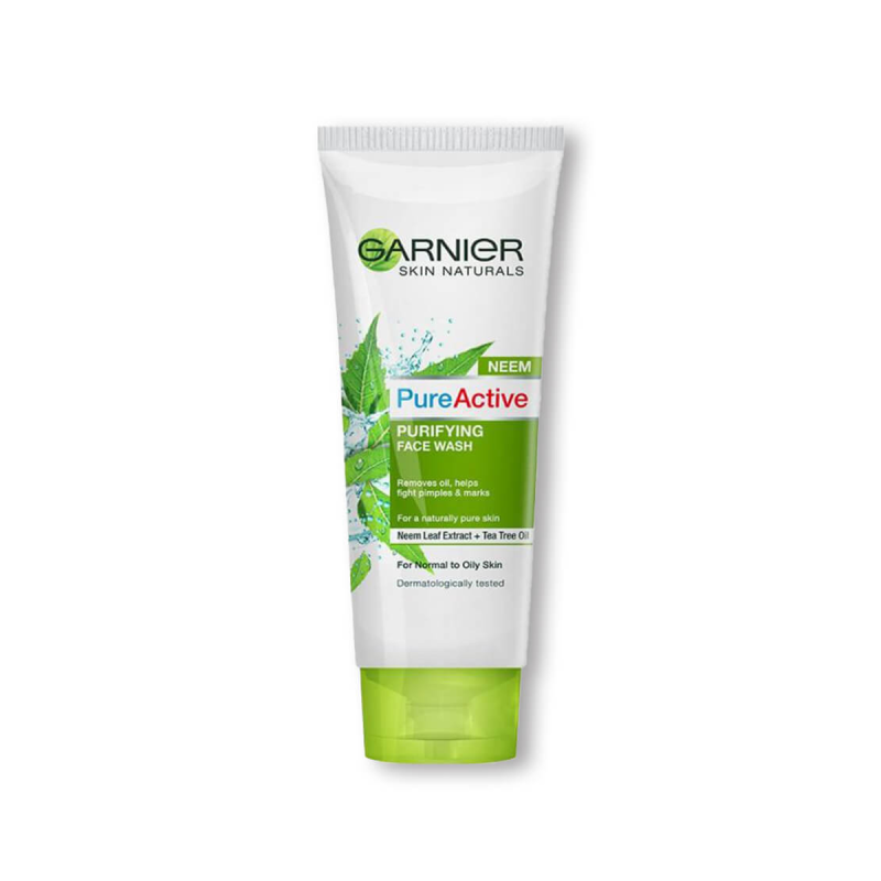 Garnier Skin Naturals Pure Active Neem Purifying Face Wash - 50Ml