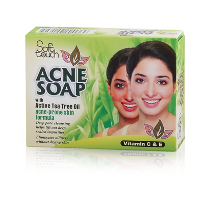 Soft Touch Acne Soap With Active Tea Tree Oil
