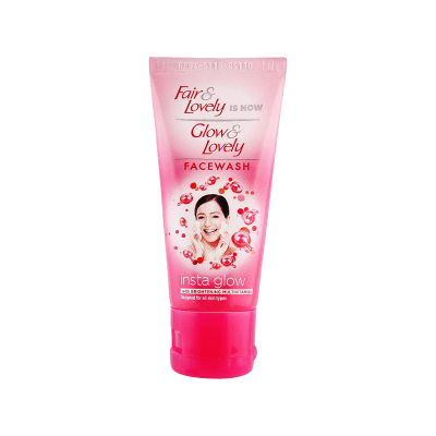 Fair & Lovely Is Now Glow & Lovely Insta Glow Face Wash, All Skin Types, 50g